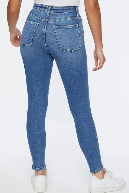 Recycled Cotton High-Rise Skinny Jeans