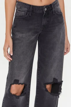 Recycled Cotton Low-Rise Straight-Leg Jeans