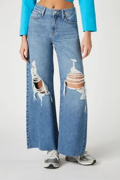 Recycled Cotton Wide-Leg Jeans