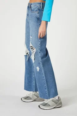 Recycled Cotton Wide-Leg Jeans
