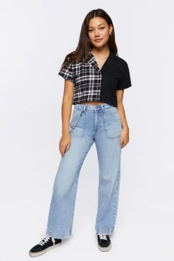 Recycled Cotton Wide-Leg Jeans