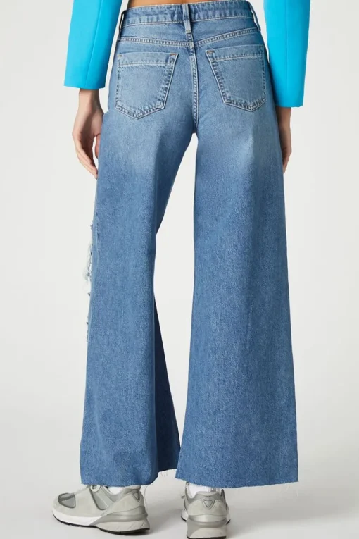Recycled Cotton Wide-Leg Jeans