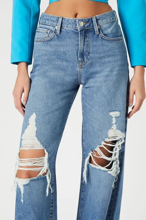 Recycled Cotton Wide-Leg Jeans