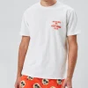 Recycled Nylon Palm Tree Print Swim Trunks