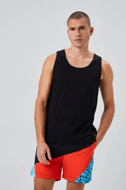 Recycled Nylon Paradise Graphic Swim Trunks