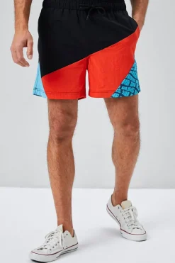 Recycled Nylon Paradise Graphic Swim Trunks