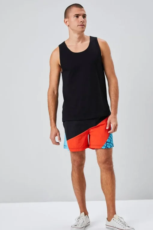 Recycled Nylon Paradise Graphic Swim Trunks