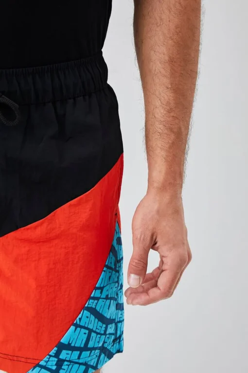 Recycled Nylon Paradise Graphic Swim Trunks