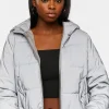 Reflective Hooded Puffer Jacket