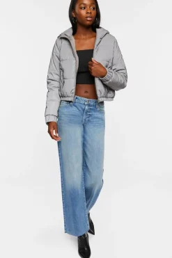 Reflective Hooded Puffer Jacket