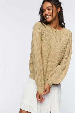 Relaxed-Fit Raglan Sweater
