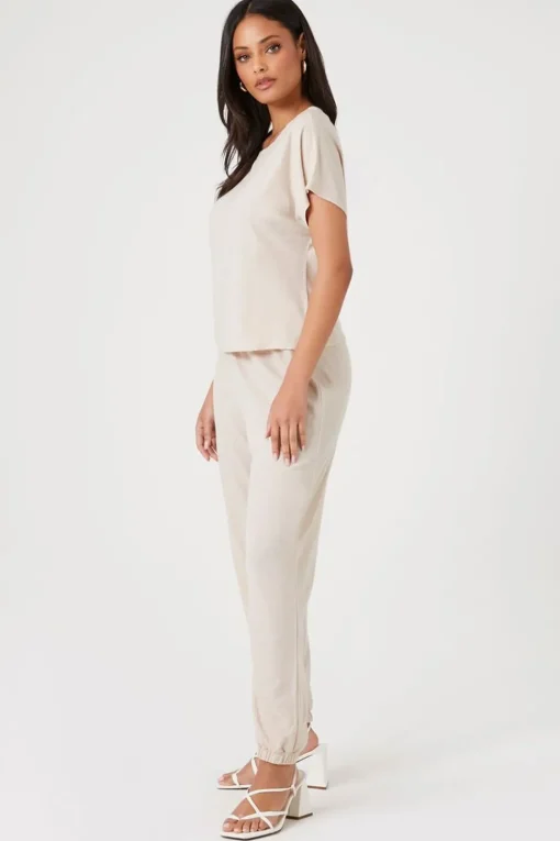 Relaxed-Fit Tee & Joggers Set