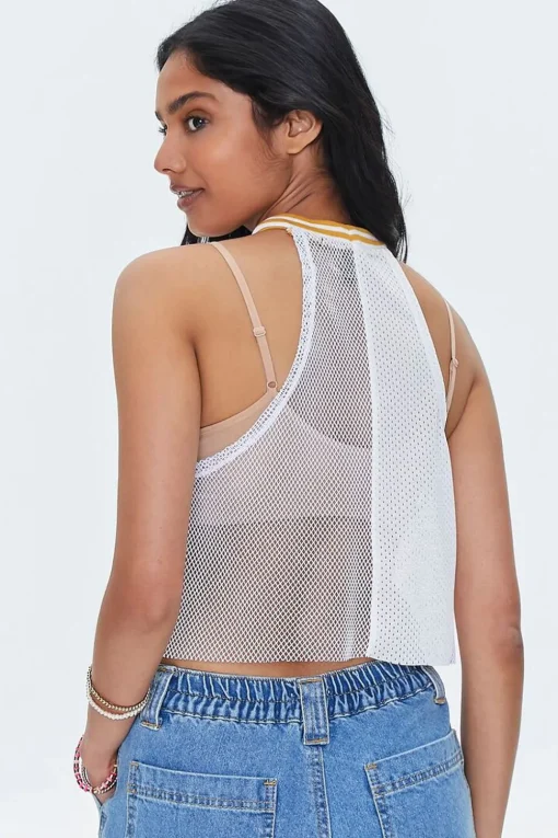 Reworked Boston Graphic Crop Top