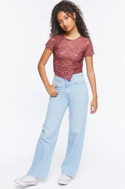 Reworked Ditsy Floral Mesh Tee