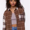 Reworked Plaid Boxy Flannel Shirt