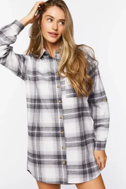 Reworked Plaid Shirt Dress