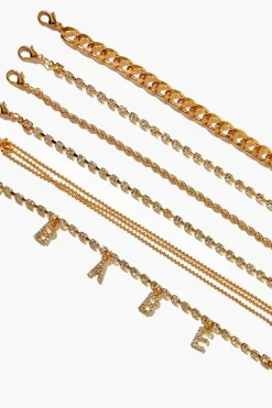 Rhinestone Babe Bracelet Set