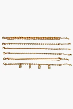 Rhinestone Babe Bracelet Set