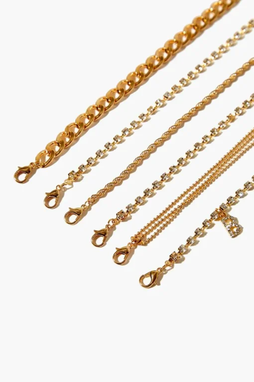 Rhinestone Babe Bracelet Set