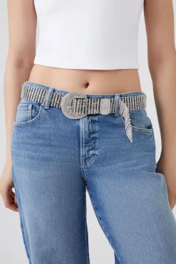 Rhinestone Box Chain Belt