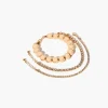 Rhinestone Box Chain Bracelet Set