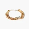 Rhinestone Butterfly Chain Bracelet