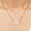 Rhinestone Butterfly Necklace