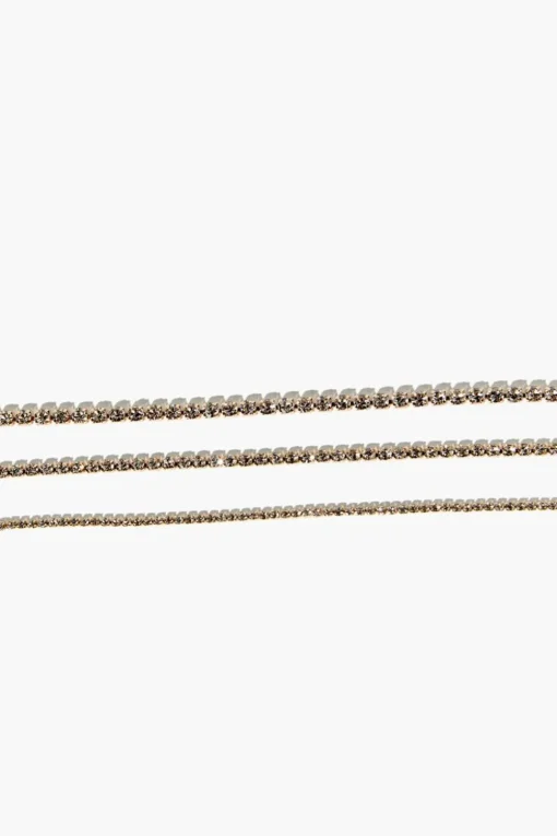 Rhinestone Chain Bracelet Set