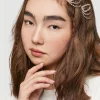Rhinestone Chain Snap Hair Clip Set
