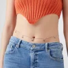 Rhinestone Cherry Charm Belly Chain