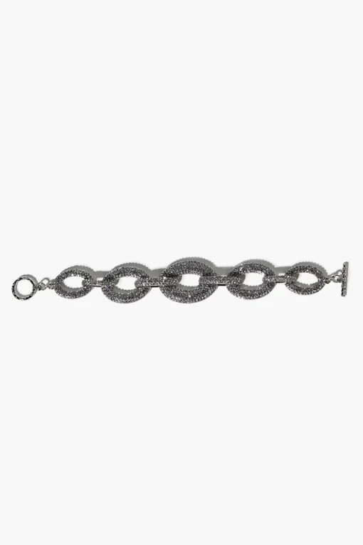 Rhinestone Chunky Cable Chain Bracelet