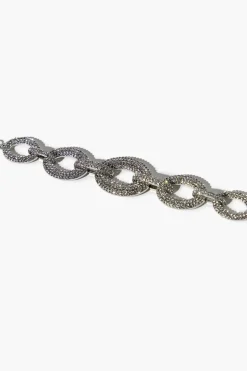Rhinestone Chunky Cable Chain Bracelet