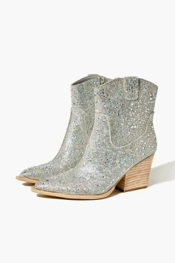 Rhinestone Cowboy Ankle Boots