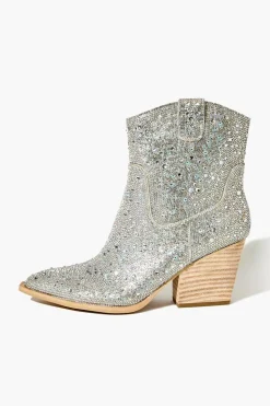Rhinestone Cowboy Ankle Boots
