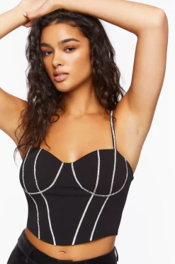 Rhinestone Cropped Cami