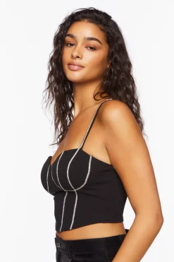 Rhinestone Cropped Cami