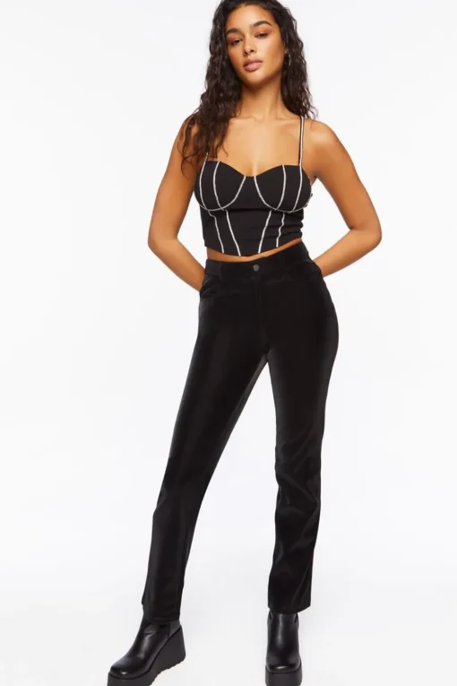 Rhinestone Cropped Cami