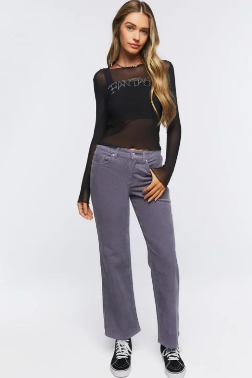 Rhinestone Fantasy Mesh Top
