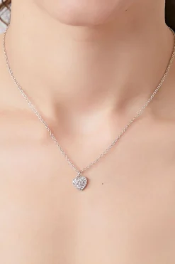 Rhinestone Heart Necklace