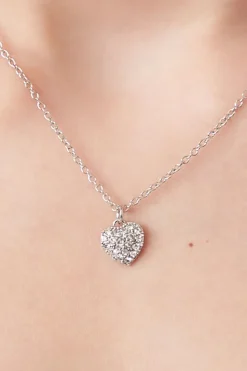 Rhinestone Heart Necklace