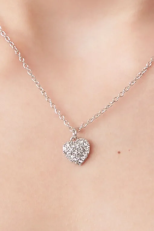 Rhinestone Heart Necklace