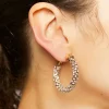Rhinestone Hoop Earrings