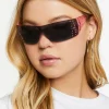 Rhinestone Shield Sunglasses