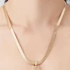 Rhinestone Snake Pendant Necklace