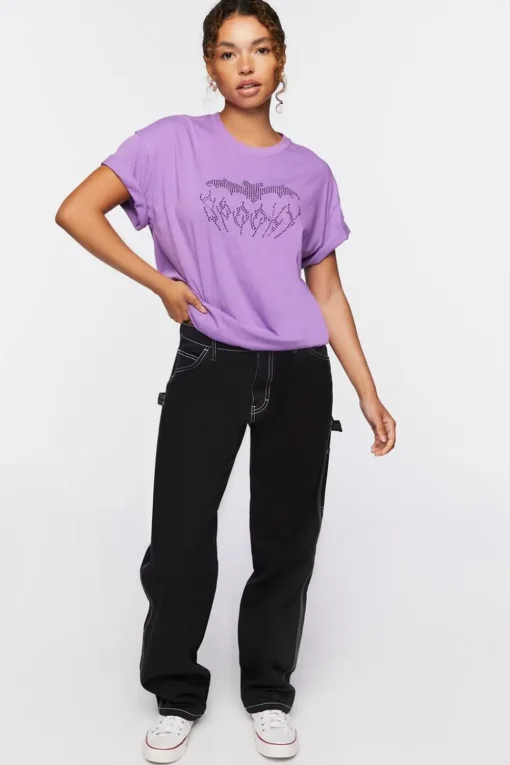 Rhinestone Spooky Graphic Tee