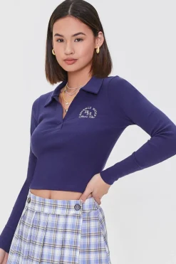 Ribbed Beverly Hills Graphic Top