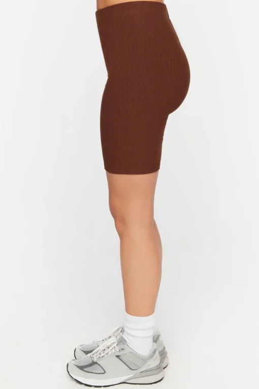 Ribbed Biker Shorts