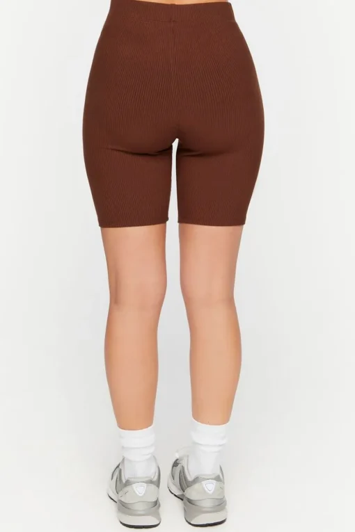 Ribbed Biker Shorts