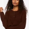 Ribbed Button-Front Sweater