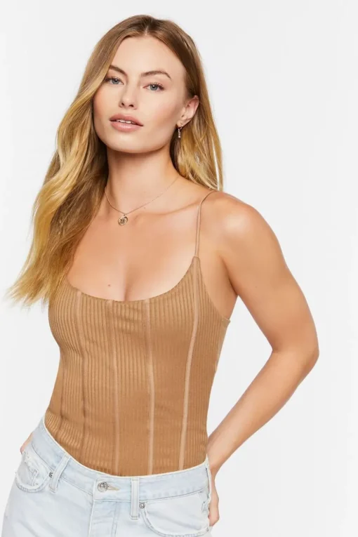Ribbed Cami Bodysuit